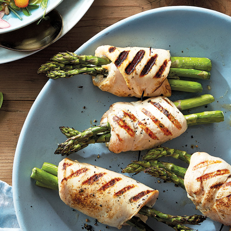 Chicken Breasts Stuffed with Pesto and Asparagus