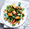 Spiced Tofu Kale and Chick Pea Salad